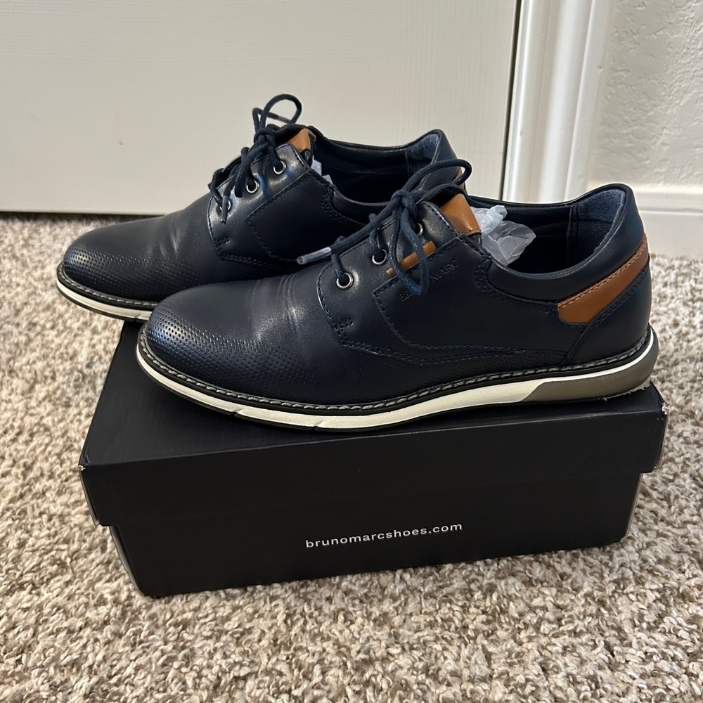 Bruno Marc Kids' Navy Dress Shoes